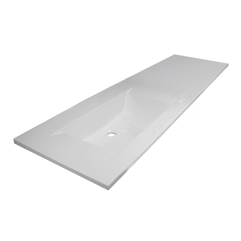 Изображение товара Мебельная раковина Эстет Рава из искусственного камня 144x50.5 см с крыльями