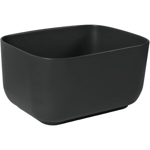 Изображение товара Раковина SantiLine SL-1112MB 46.5 см фаянс накладная черный матовый