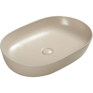 Изображение товара Раковина SantiLine SL-1017BG, 60 см, фаянс, накладная, цвет бежевый матовый