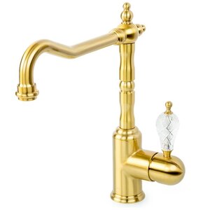 Изображение товара Смеситель для кухни Boheme Kitchen 101-CRST бронза ретро поворотный 22 см