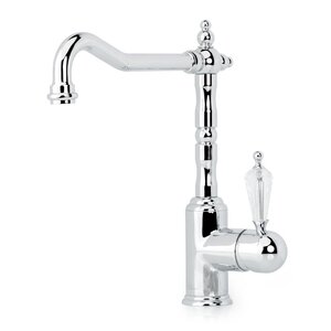 Изображение товара Смеситель для кухни Boheme Kitchen Tradizionale 103-SW, цвет хром ручка кристаллы Swarovski