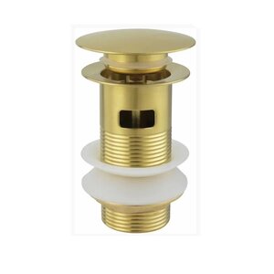 Изображение товара Донный клапан Allen Brau Priority 5.31023-GB, Click-clack, с переливом, золото браш