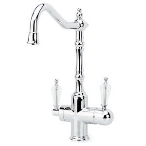 Изображение товара Смеситель для кухни Boheme Kitchen Tradizionale 113-SW с подключением к фильтру, цвет хром ручка кристаллы Swarovski