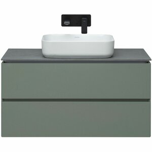 Изображение товара Тумба под раковину Allen Brau Infinity 1.21003.CGM, 100 см, подвесная, с LED подсветкой, олива матовый