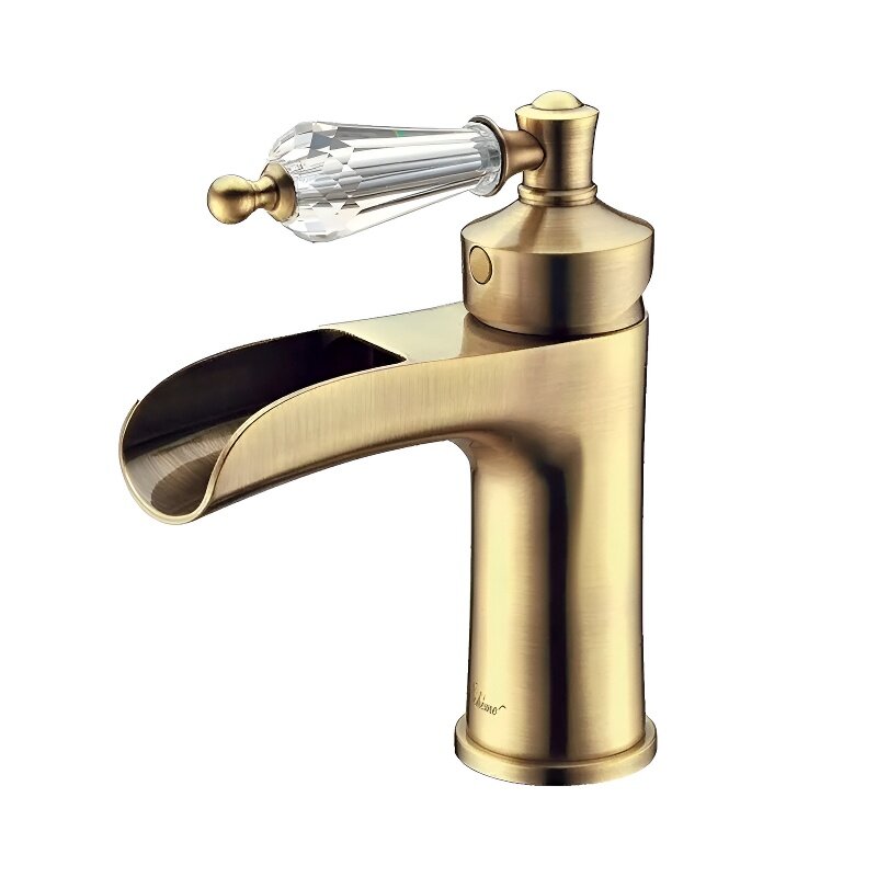 Изображение товара Смеситель для раковины Boheme Vogue 201-SW бронза с кристаллами Swarovski Изображение товара Смеситель для раковины Boheme Vogue 201-SW бронза с кристаллами Swarovski