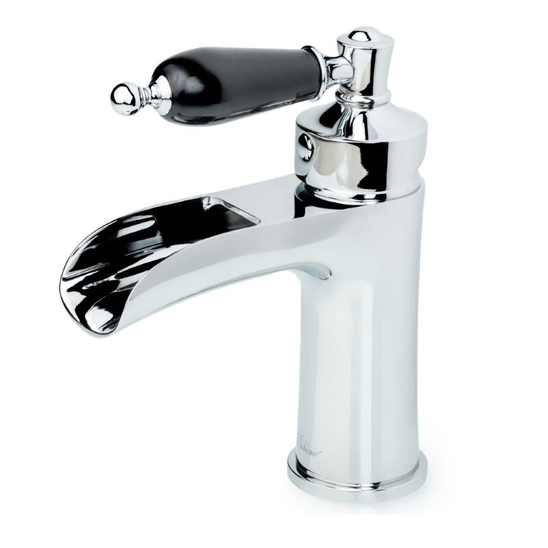 Изображение товара Смеситель для раковины Boheme Vogue 221-BLC, цвет хром ручка керамика черная