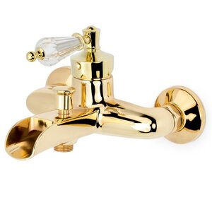 Изображение товара Смеситель для ванны Boheme Vogue 213-SW, цвет золото ручка кристаллы Swarovski