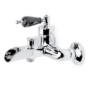 Изображение товара Смеситель для ванны Boheme Vogue 223-BSW хром черная ручка Swarovski Италия