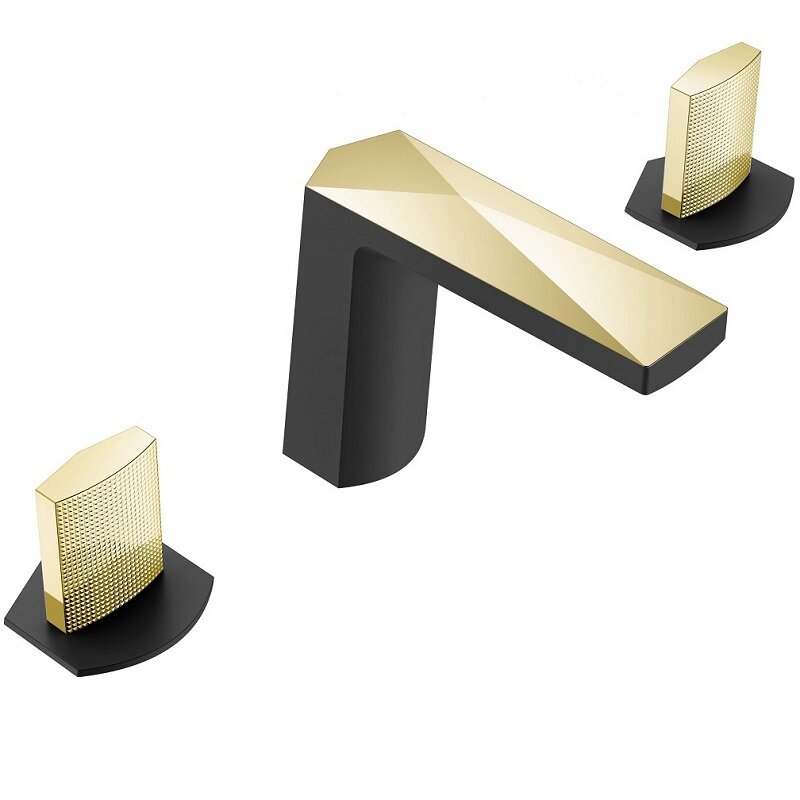 Изображение товара Смеситель для раковины Boheme Venturo 150-BG-TOUCH черный золотой