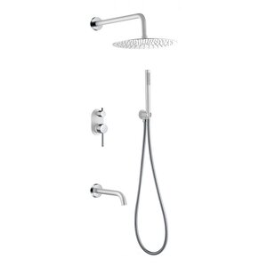Изображение товара Душевая система Boheme Uno 464-2-WCR с верхним и ручным душем