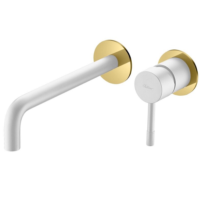 Изображение товара Встраиваемый смеситель для раковины Boheme Uno 465-WG белый золото