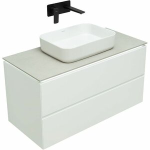 Изображение товара Подвесная тумба под раковину Allen Brau Infinity 1.21003.WM 100 см с LED подсветкой