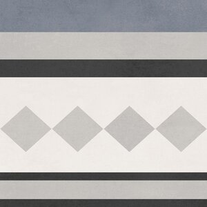 Изображение товара Керамогранит Decocer Chalet Elegance Border С0005791, 19.8 x 19.8 см, черный, серый