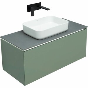Изображение товара Тумба под раковину Allen Brau Infinity 100 см подвесная олива матовая