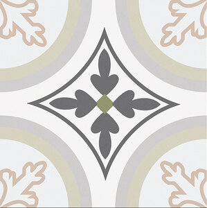 Изображение товара Керамогранит Decocer Siena Loren УТ-00000031, 19.8 x 19.8 см, белый, бежевый