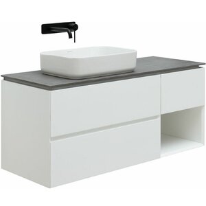 Изображение товара Тумба под раковину Allen Brau Infinity 120 см белый матовый подвесная