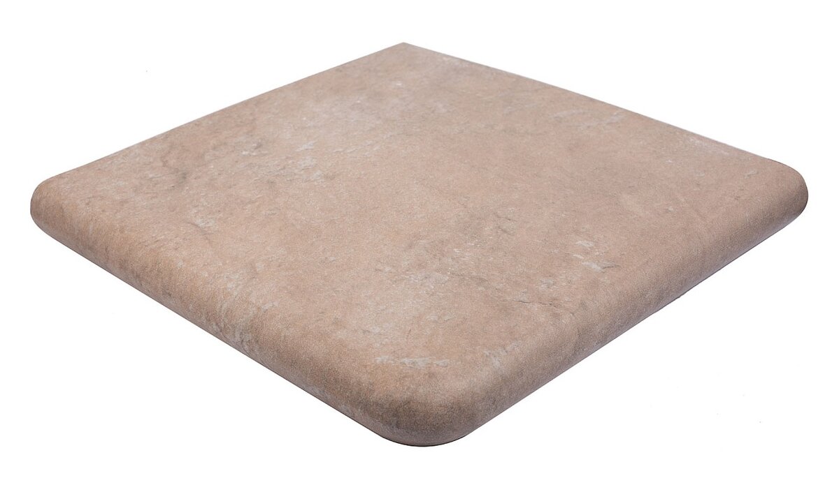 Изображение товара Керамогранит угловая ступень Exagres Boston Mink 33x33 см, коричневая