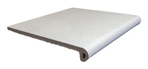 Изображение товара Ступень, керамогранит Exagres Boston Peldano White С0006165, 33х33 см, фронтальная, белый