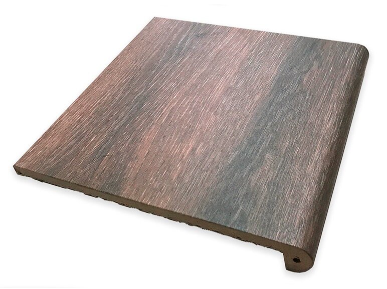 Изображение товара Керамогранит ступень Exagres Forest Peldano Moka 33x33 см, коричневый, матовая