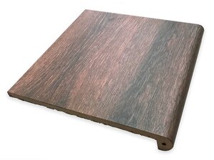 Изображение товара Ступень, керамогранит Exagres Forest Peldano Moka С0002762, 33х33 см, фронтальная, коричневый