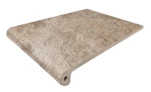 Изображение товара Ступень, керамогранит Exagres Manhattan Peldano Mink С0002666, 33 x 24.5 см, фронтальная, коричневый