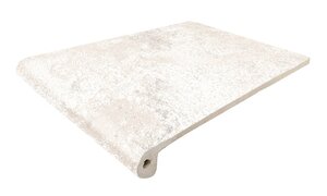 Изображение товара Ступень, керамогранит Exagres Manhattan Peldano White С0002667, 33х24.5 см, фронтальная, белый