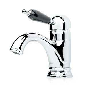 Изображение товара Смеситель для раковины Boheme Tradizionale 261-BLС, цвет хром ручка керамика черная