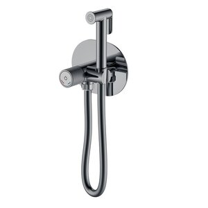 Изображение товара Гигиенический душ Boheme Tech 157-SGM со смесителем Shine Gun Metal