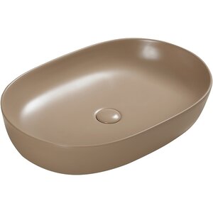 Изображение товара Раковина SantiLine SL-1017KH 60 см фаянс накладная коричневая матовая