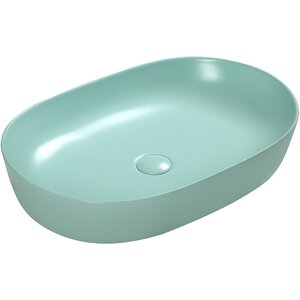 Изображение товара Раковина SantiLine SL-1017LG, 60 см, фаянс, накладная, цвет светло-зеленый матовый