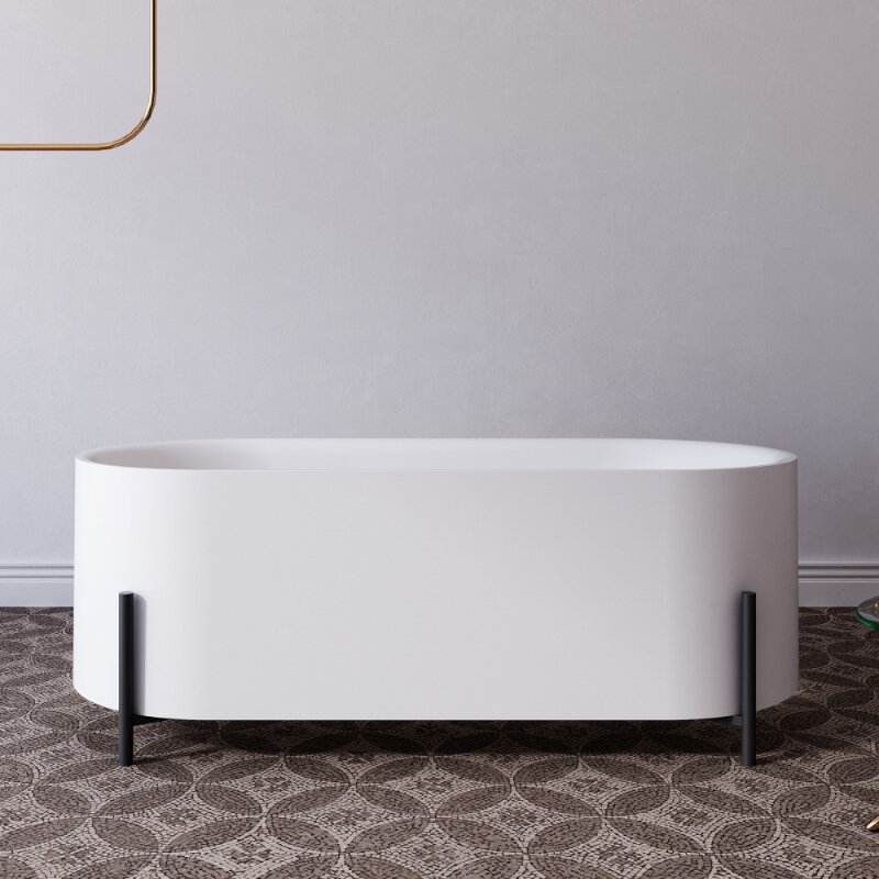 Изображение товара Акриловая ванна Abber AB9443 170x75 см белая отдельностоящая Германия