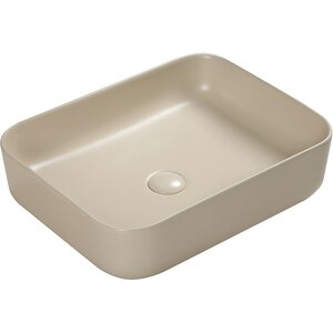 Изображение товара Раковина SantiLine SL-1051BG 50 см фаянс накладная бежевая матовая