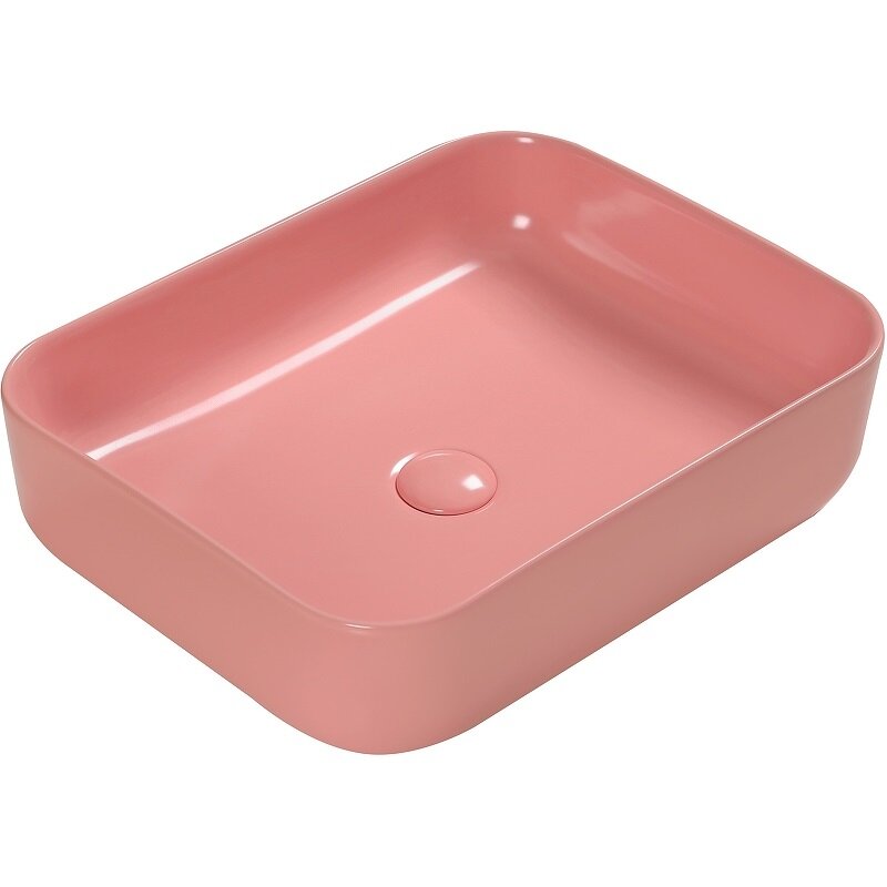 Изображение товара Раковина SantiLine SL-1051P накладная 50x41x13 фаянс персиковая матовая