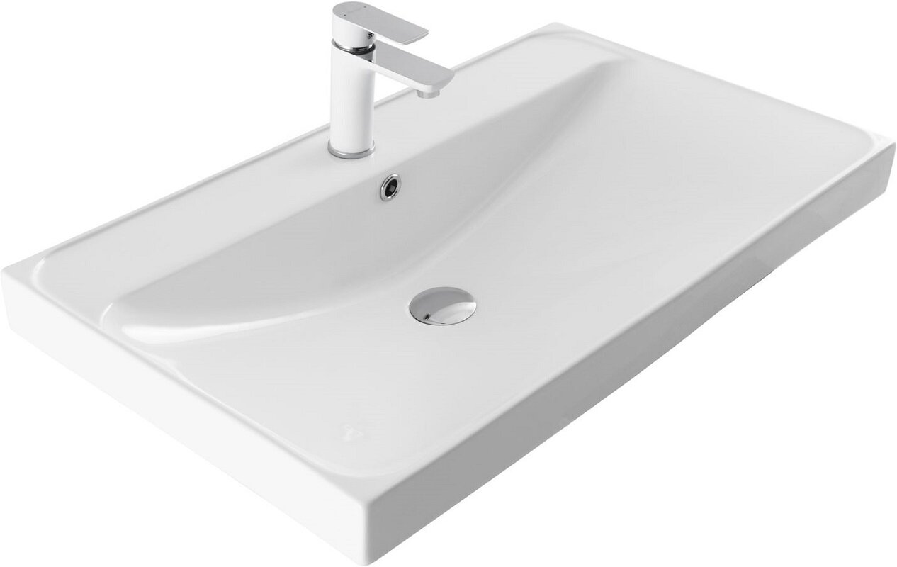 Изображение товара Раковина Aquanet Flash 00333268 Фарфор Белая 80 см