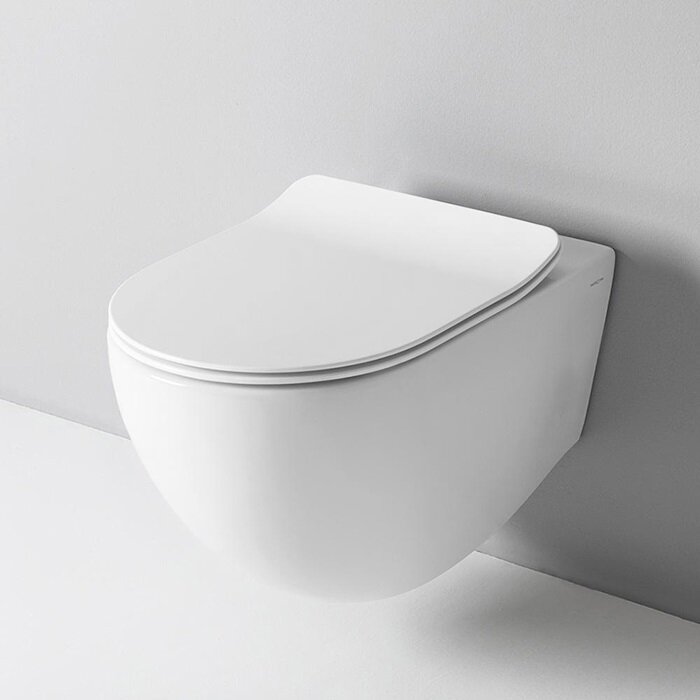 Изображение товара Подвесной унитаз ArtCeram File 2.0 безободковый с турбо смывом белый матовый