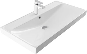 Изображение товара Раковина Aquanet Flash 90 см фарфор белая для ванной комнаты