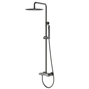 Изображение товара Душевая система Boheme Stick 128-GM.2, цвет графит Gun Metal с ручкой Touch