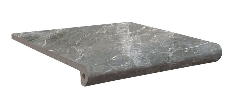 Изображение товара Керамогранитная ступень Exagres Nevada Peldano Basalto 33x33 см, серый