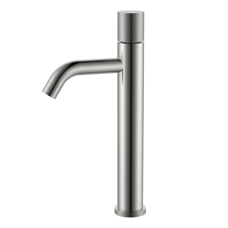 Изображение товара Смеситель для раковины Boheme Stick 122-NB.2, высокий, цвет никель брашированный с ручкой Touch