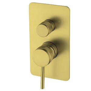 Изображение товара Смеситель Allen Brau Priority 5.31A11-GB для ванны и душа, на 3 потребителя, золото брашированное