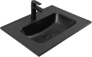 Изображение товара Раковина Aquanet Flat 00329254, 70 см, фарфор, черная матовая