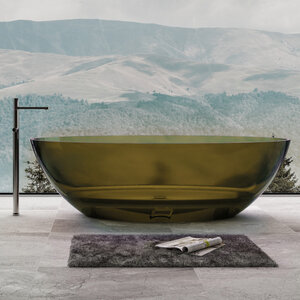 Изображение товара Прозрачная ванна Abber Kristall AT9702Vesuvian, 180 х 85 см, цвет оливковый