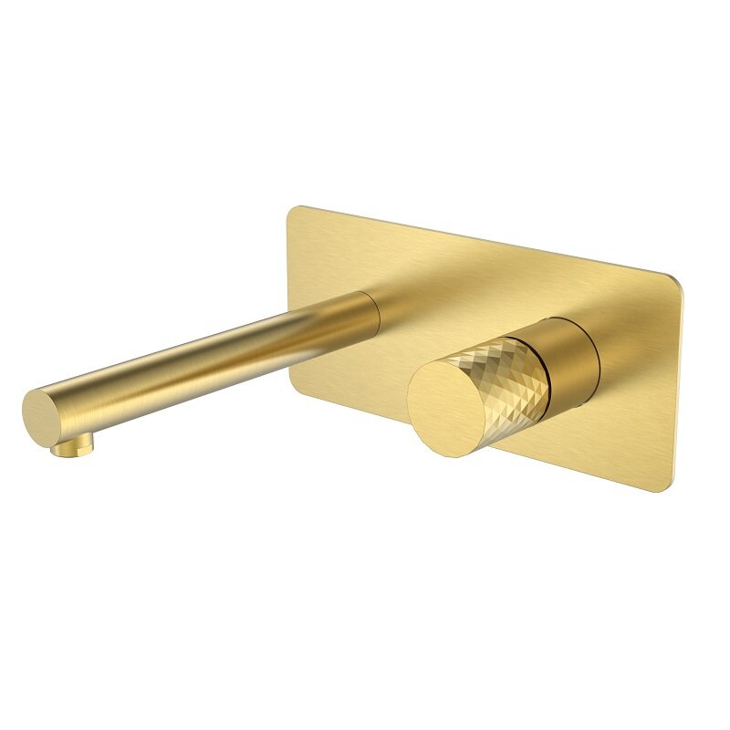 Изображение товара Смеситель для раковины Boheme Stick 125-MG золото матовое с ручкой Diamond