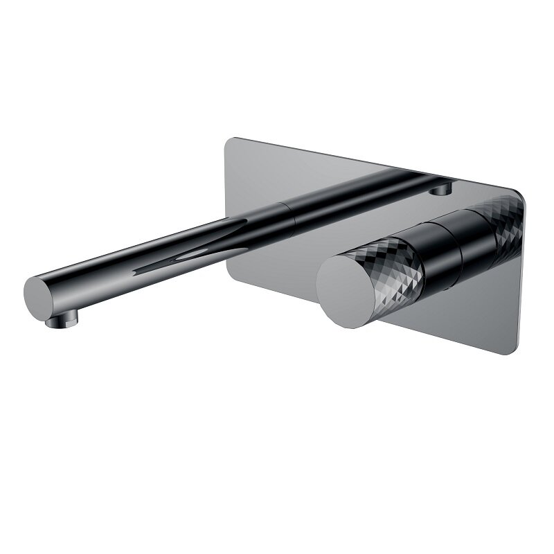 Изображение товара Смеситель для раковины Boheme Stick 125-SGM графит Shine Gun Metal встроенный