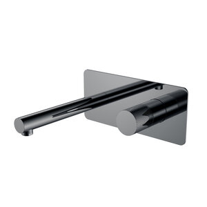 Изображение товара Смеситель для раковины Boheme Stick 125-SGM.2, цвет графит Shine Gun Metal c ручкой Touch
