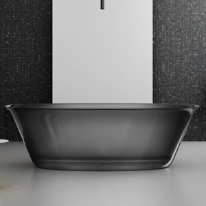 Изображение товара Прозрачная ванна Abber Kristall AT9707Onyx, 170x75 см, черная