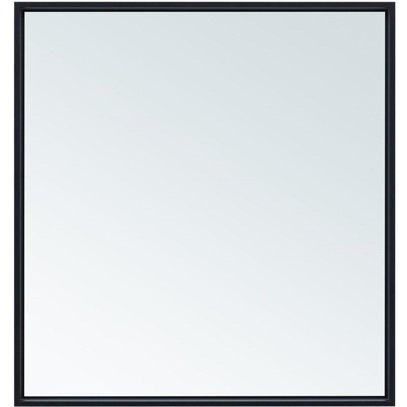 Изображение товара Зеркало Allen Brau Liberty 1.330014.BB, 80 см, с LED-подсветкой, с сенсорным выключателем, черный браш