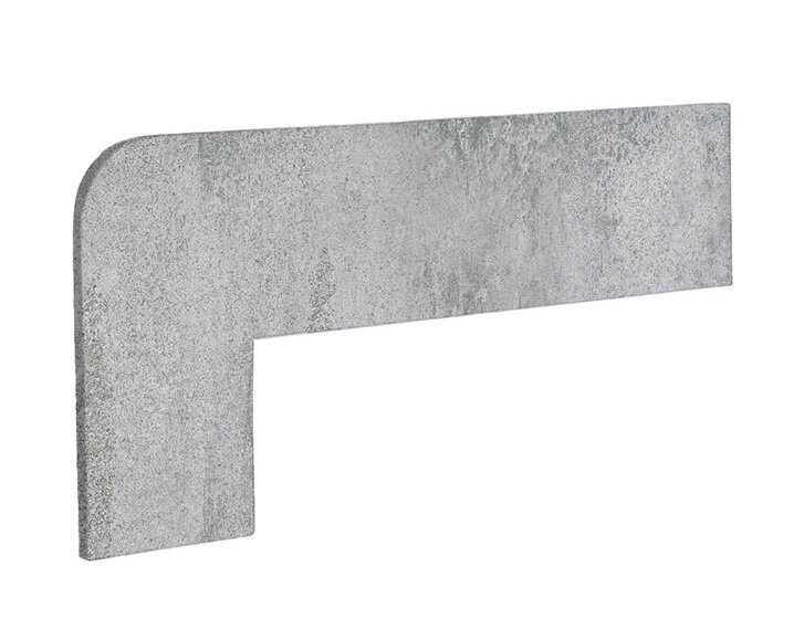 Изображение товара Бордюр Exagres Opera Zanquin Recto Silver IZQDA С0003904, 42.3х17.5 см, плинтус угловой левый, серый, бежевый