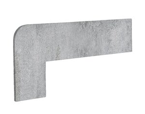 Изображение товара Бордюр Exagres Opera Zanquin Recto Silver IZQDA С0003904, 42.3 x 17.5 см, плинтус угловой левый, серый, бежевый 