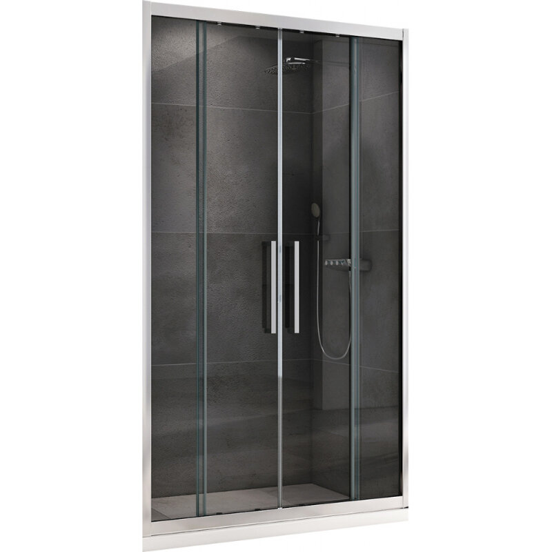 Изображение товара Душевая дверь Abber Schwarzer Diamant AG33180H 180х195 см стекло прозрачное хром